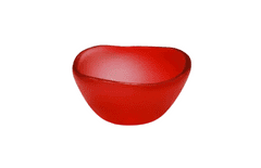 AXUM Bohemia CUPOTEA skleněná miska d120 mm červená