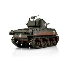 RC tank PRO 1/16 RC M4A3 Sherman 75mm zelená kamufláž - infra IR