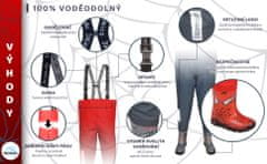 3Kamido Dětské brodící kalhoty šedé SPIDER - nastavitelný pás, odolný postroj, spona FixLock Nexus, ochranný oblek, prsačky, kalhotoboty, rybářské kalhoty pro děti, pro teenagery 21 - 36 EU, 23/24