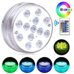 Alum online Ponorné RGB 13 LED světlo - podvodní noční lampa