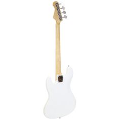 Dimavery JB-302, elektrická baskytara, bílá