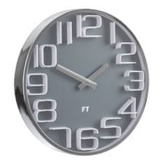 Future Time Designové nástěnné hodiny Future Time FT7010GY Numbers 30cm