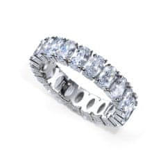 Oliver Weber Luxusní stříbrný prsten s krystaly Genuine Oval 63258 (Obvod 54 mm)