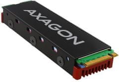 AXAGON CLR-M2, hliníkový pasivní chladič pro M.2 2280 SSD
