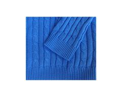 ORSI Pánský svetr s krátkým zipem,velikost L, modrý