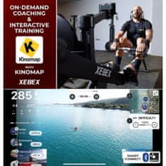 Xebex Fitness XEBEX Veslovací trenažér Air Rower 4.0 Smart Connect