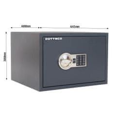 Rottner PowerSafe 300 EL nábytkový elektronický trezor antracit | Elektronický zámek | 44.5 x 30 x 40 cm