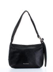 Marina Galanti kožená kabelka přes rameno - hobo bag - černá
