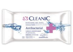 Cleanic Osvěžující antibakteriální vlhčené ubrousky 15ks