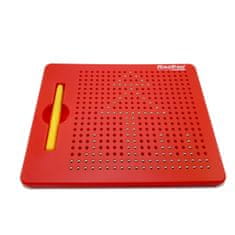 MagPad Magnetická kreslící tabulka Magpad - Medium 380 kuliček, Barva Červená