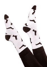 Kašmir Designové ponožky ALL DOG KS04 white - 35-38