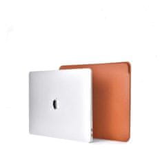 Coteetci Coteetci tenké koženkové pouzdro pro MacBook 15" Hnědá