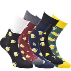 OXSOX pánské bavlněné barevné veselé CRAZY SOCKS ponožky PIVO ox7101721 5-pack, 43-46