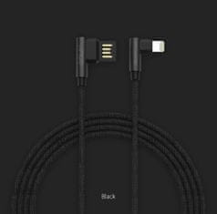 GOLF Kvalitní USB kabel s praktickou "L" koncovkou v černé barvě - USB-C 