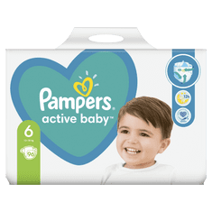 Pampers Active Baby Plenky Velikost 6, 96 Plenek, 13–18 kg