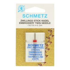 Schmetz dvojjehla vyšívací 130/705H-75/2mm