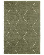 Mint Rugs AKCE: 80x150 cm Kusový koberec Retro 105199 Forest Green, Cream 80x150