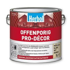 Herbol Offenporig Pro-Décor 2,5 l - bílá - lazura na dřevo 