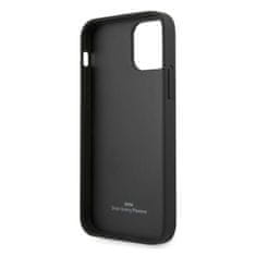 Bmw BMHCP12MRCDPK hard silikonové pouzdro iPhone 12 / 12 Pro 6.1" black Leather Deboss