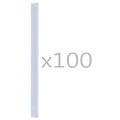 Greatstore 100 ks klipy na panelovou stínící pásku PVC průhledné
