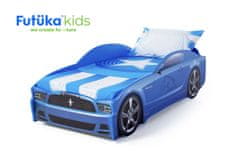 Futuka Kids Dětská postel auto LIGHT MG + Spodní světlo MODRÁ