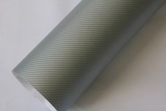 Toraz 4D karbonová fólie 100 cm x 152 cm stříbrná