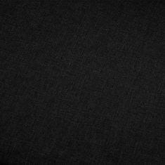 Greatstore 4místná pohovka černá textil
