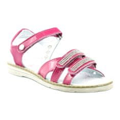 Bartek Dívčí sandály s kamínky 86161 růžová velikost 31