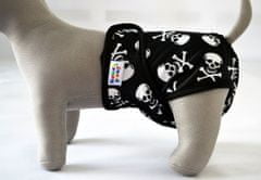 GaGa's pleny Kalhotky pro psy hárací/inkontinenční Lebky L