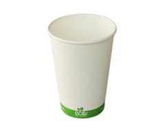 ECO cups Bio papírový kelímek na horký nápoj ECO CUP bílý 300 ml (12 oz), 500ks