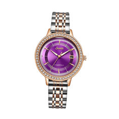 SUNTKA Elegantní fialové hodinky s modelovým číslem 6677-1 a dárkem ZDARMA.