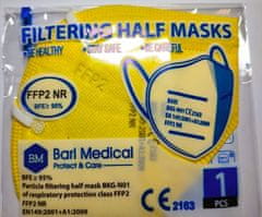 Bari Medical žlutý respirátor FFP2 (vyrobeno v EU) 10 ks