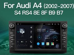 Kapud 2GB RAM Android Rádio do AUDI A4 Rádio pro Audi A4 B7 B6 S4 RS4 SEAT Exeo GPS navigace, mapy, Bluetooth, Handsfree, 2x USB, Mikrofon (vestavěný), MIRROR LINK 