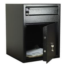 Rottner Cashmatic 2 nábytkový vhozový sejf černý | Trezorový zámek na klíč | 46 x 60 x 47 cm
