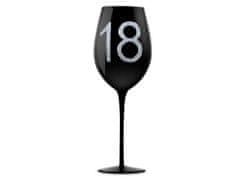 Narozeninová vínová sklenice k 18