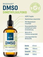 WoldoHealth® DMSO dimethylsulfoxid 99.9% 300 ml WoldoHealth