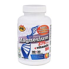 JML Chelát Magnezium 375 + vitamín B6 s postupným uvolňováním | 90+30 tablet