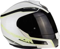 SCORPION Moto přilba EXO-3000 AIR STROLL pearl bílo/černo/neonově žlutá XS