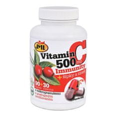 Vitamín C-500 mg Immunity + šípky a zinek | 90 +30 kapsli