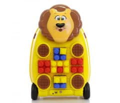 PD TOYS Dětský kufr na dálkové ovládání s mikrofonem (Lvíček-žlutý)