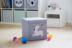 Love It Store It Úložný box na hračky s krytem Happy Kids - Unicorn