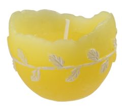 TWM Velikonoční vajíčko na svíčku 5 x 4 cm žlutý vosk