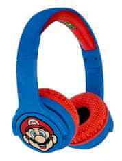 TWM Super Mario modrá/červená juniorská sluchátka bluetooth