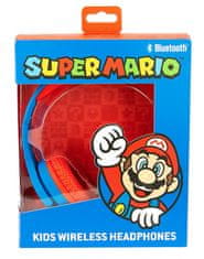 TWM Super Mario modrá/červená juniorská sluchátka bluetooth