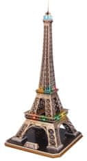 CubicFun Svítící 3D puzzle Eiffelova věž 84 dílků