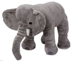 Daklos Velký ultra gigantický 80 cm plyšový šedý slon