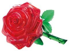 HCM Kinzel 3D Crystal puzzle Růže červená 44 dílků