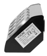 Orno Povrchová rohová zásuvka ORNO VIRONE FS-4 3x 230V, 2xUSB, 1,5m kabel, nerez