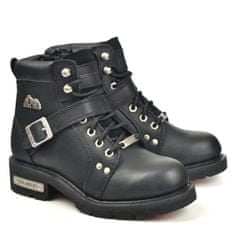 Cruison Boty THUNDER BLACK - dámské černé kožené boty vel. 37