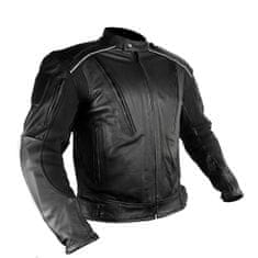 Xelement Bunda ARMORED BIKER - pánská černá kožená moto bunda vel. L